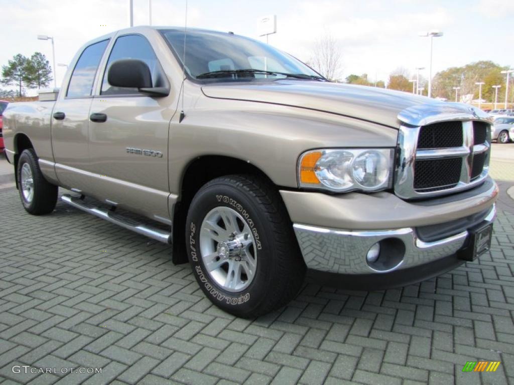 2003 Ram 1500 SLT Quad Cab - Light Almond Pearl / Dark Slate Gray photo #7