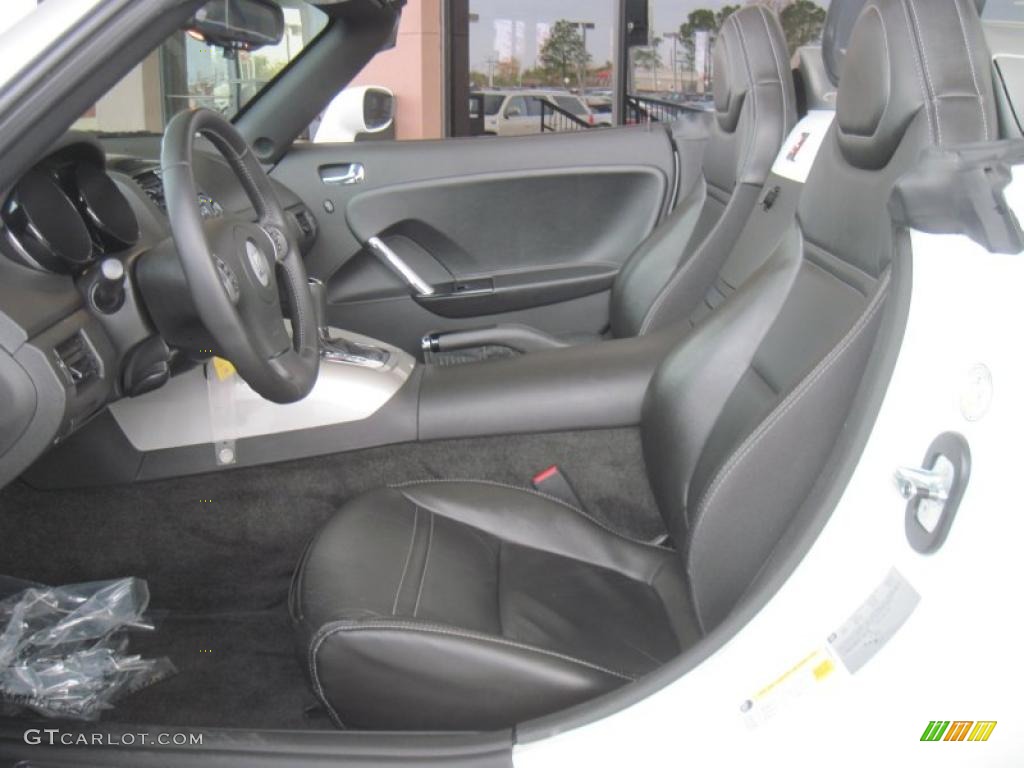 Black Interior 2009 Saturn Sky Roadster Photo #41433523