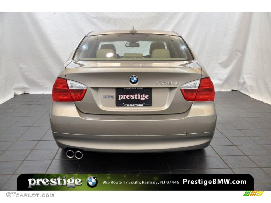 2008 3 Series 328xi Sedan - Platinum Bronze Metallic / Beige photo #3