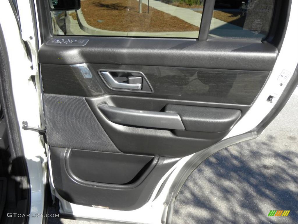 2007 Land Rover Range Rover Sport Supercharged Ebony Black Door Panel Photo #41435927