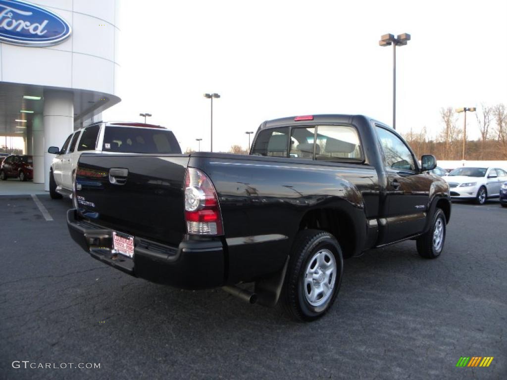 Black Sand Pearl 2010 Toyota Tacoma Regular Cab Exterior Photo #41436379