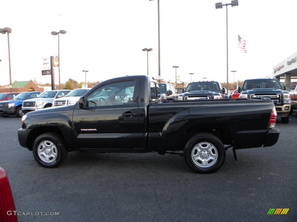 Black Sand Pearl 2010 Toyota Tacoma Regular Cab Exterior Photo #41436407