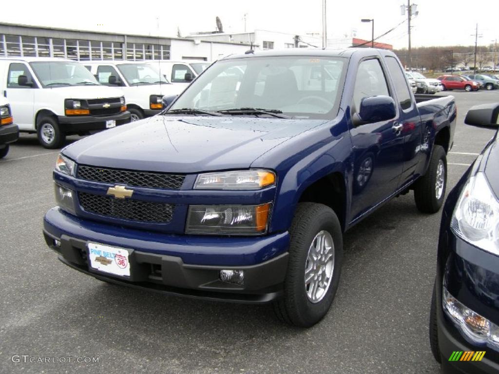 Deep Navy 2011 Chevrolet Colorado LT Extended Cab 4x4 Exterior Photo #41437275