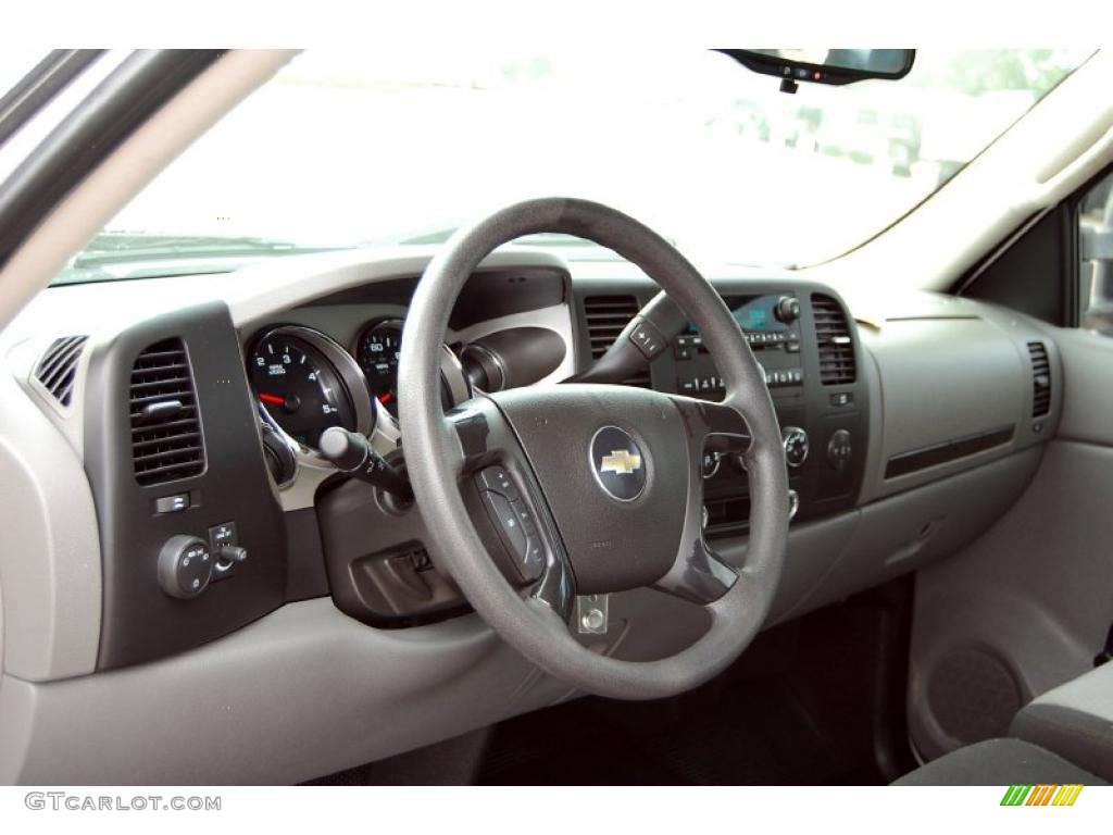 2008 Chevrolet Silverado 3500HD Work Truck Regular Cab Dark Titanium Dashboard Photo #41437535