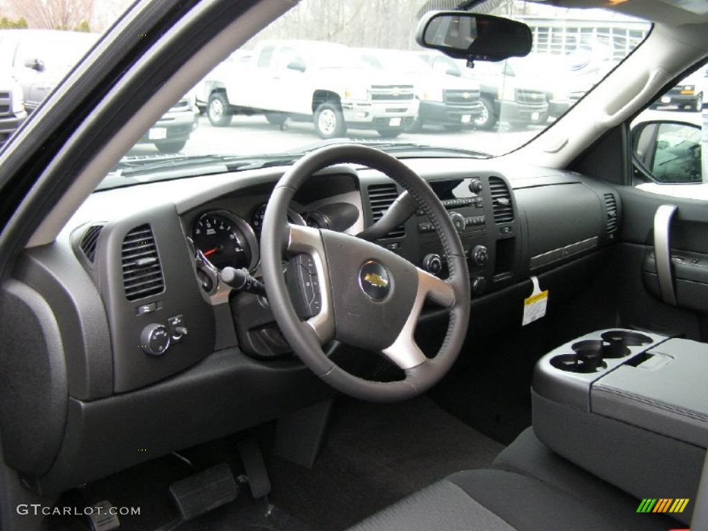 2011 Silverado 1500 LT Extended Cab 4x4 - Black / Ebony photo #3