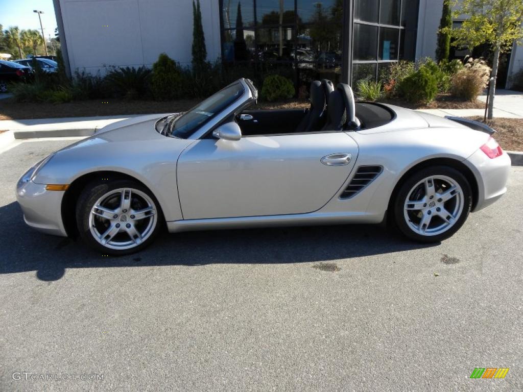 Arctic Silver Metallic 2005 Porsche Boxster Standard Boxster Model Exterior Photo #41438747
