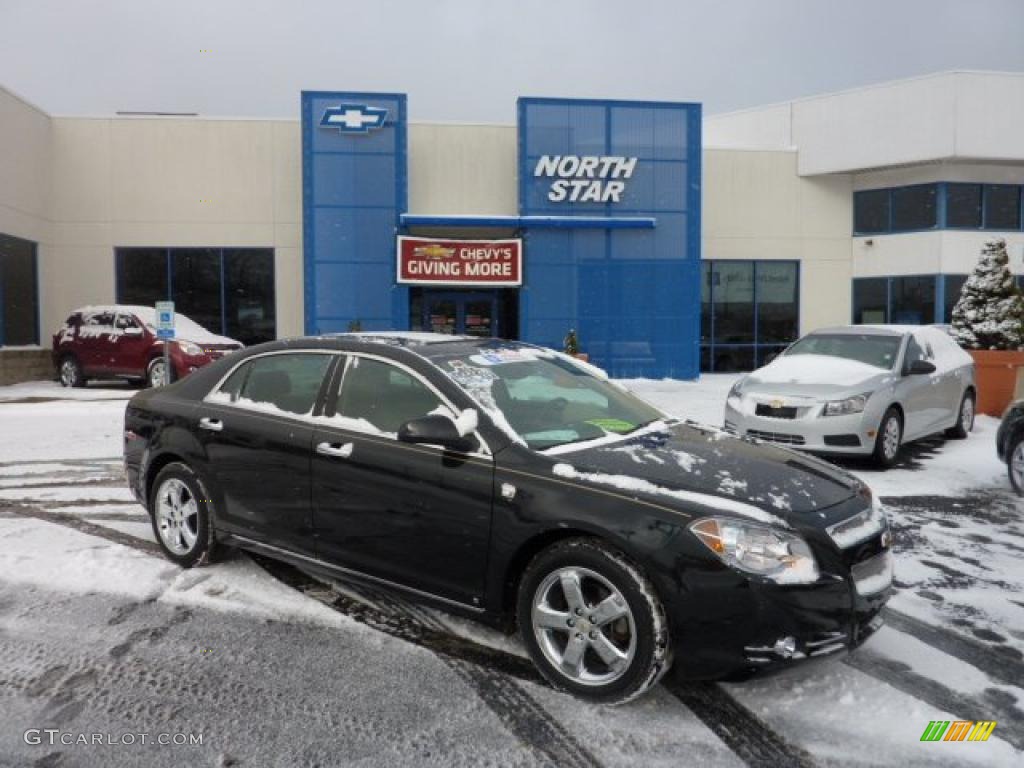 2008 Malibu LTZ Sedan - Black Granite Metallic / Cocoa/Cashmere Beige photo #1