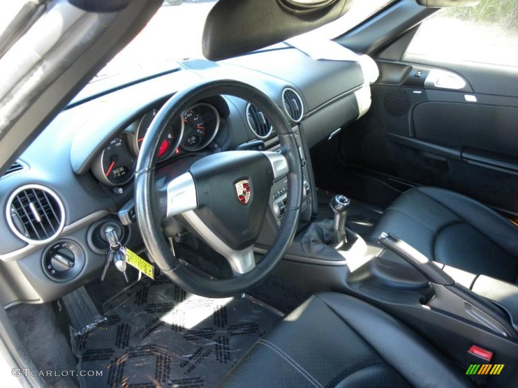 Black Interior 2005 Porsche Boxster Standard Boxster Model Photo #41438759