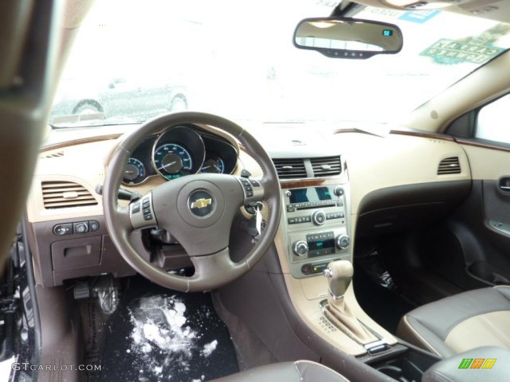 2008 Chevrolet Malibu LTZ Sedan Cocoa/Cashmere Beige Dashboard Photo #41438931