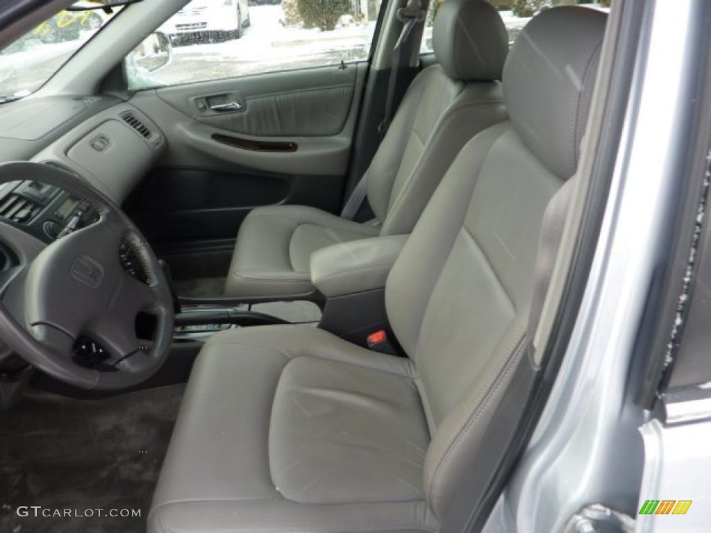 2002 Accord EX V6 Sedan - Satin Silver Metallic / Quartz Gray photo #8