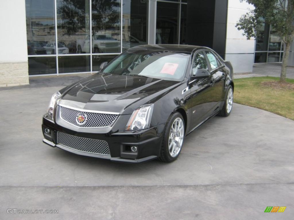 2011 CTS -V Sedan - Black Raven / Ebony photo #1