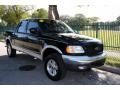 2002 Black Ford F150 Lariat SuperCrew 4x4  photo #17