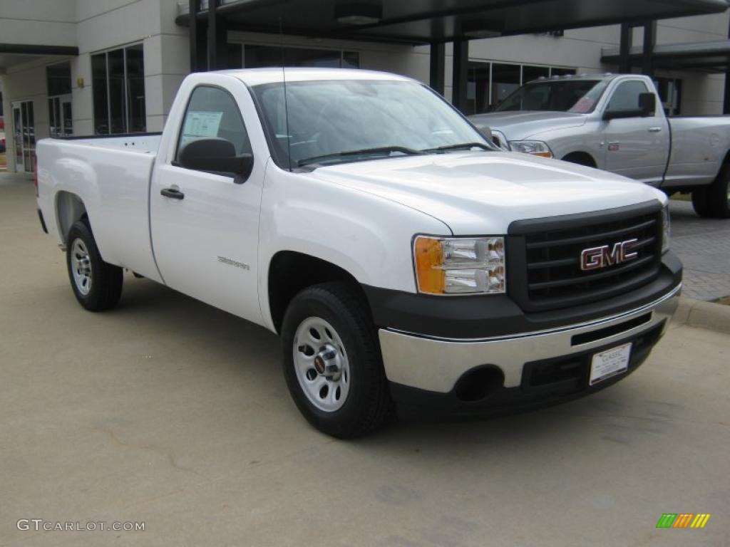 Summit White 2011 GMC Sierra 1500 Regular Cab Exterior Photo #41440095