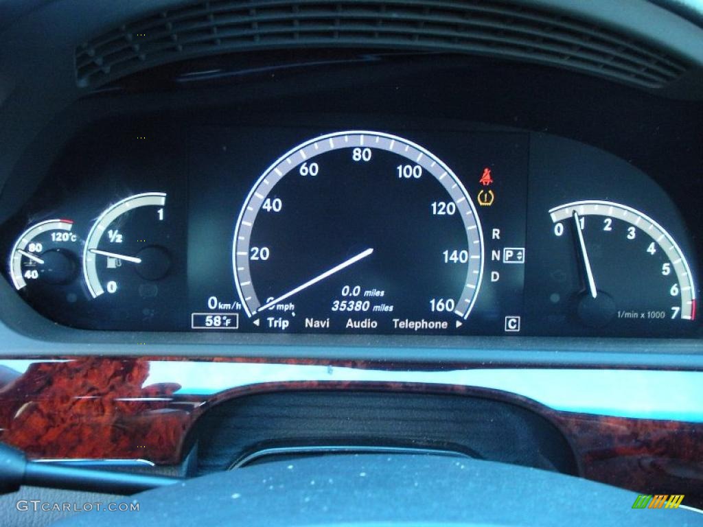 2008 Mercedes-Benz S 550 Sedan Gauges Photo #41440247