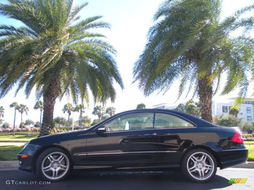 Black 2008 Mercedes-Benz CLK 550 Coupe Exterior Photo #41440723