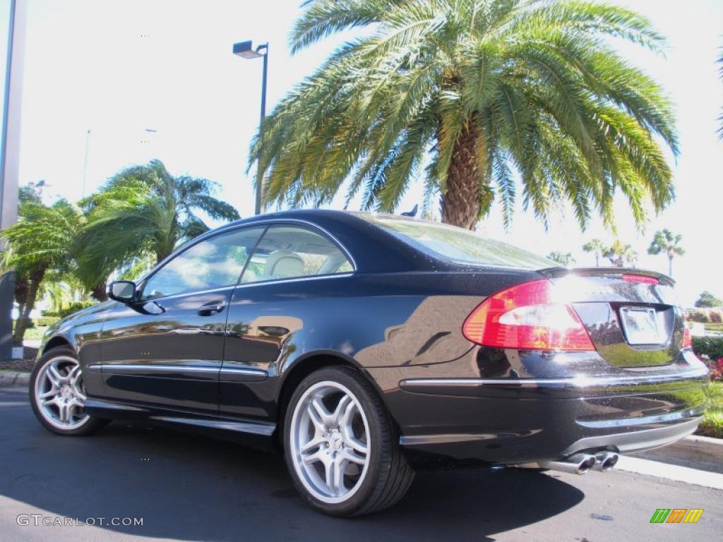 Black 2008 Mercedes-Benz CLK 550 Coupe Exterior Photo #41440823