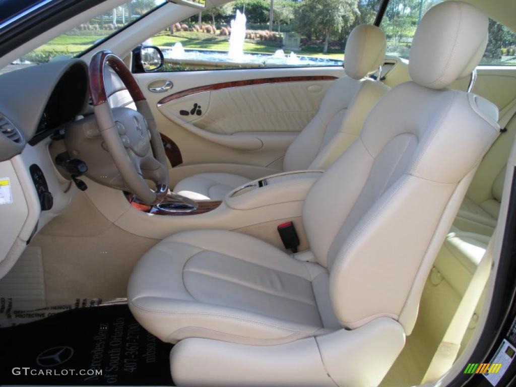 Stone Interior 2008 Mercedes-Benz CLK 550 Coupe Photo #41440859