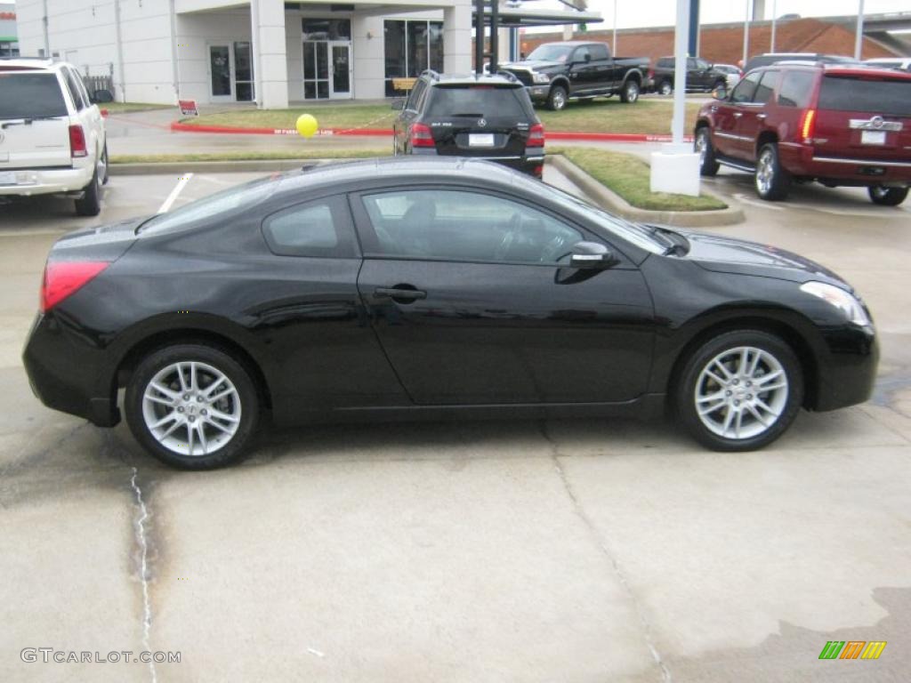 2008 Altima 3.5 SE Coupe - Super Black / Charcoal photo #6