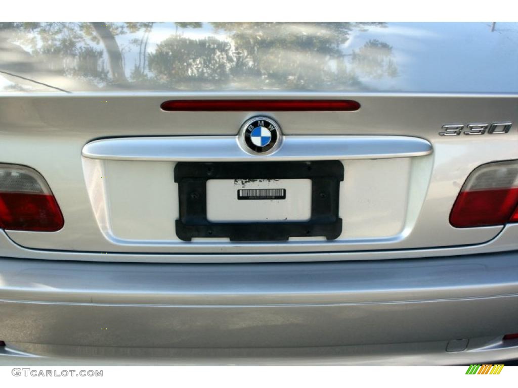 2001 3 Series 330i Convertible - Titanium Silver Metallic / Grey photo #18
