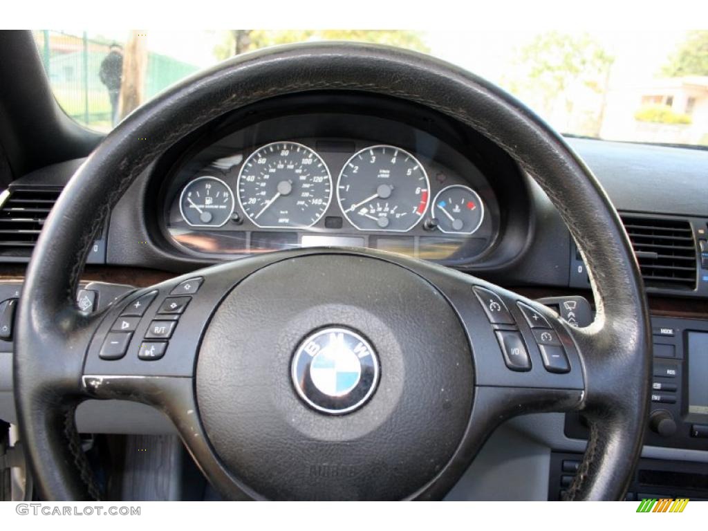 2001 3 Series 330i Convertible - Titanium Silver Metallic / Grey photo #65