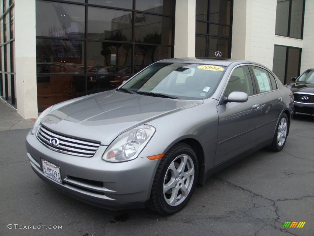 2004 G 35 Sedan - Diamond Graphite Gray Metallic / Graphite photo #1