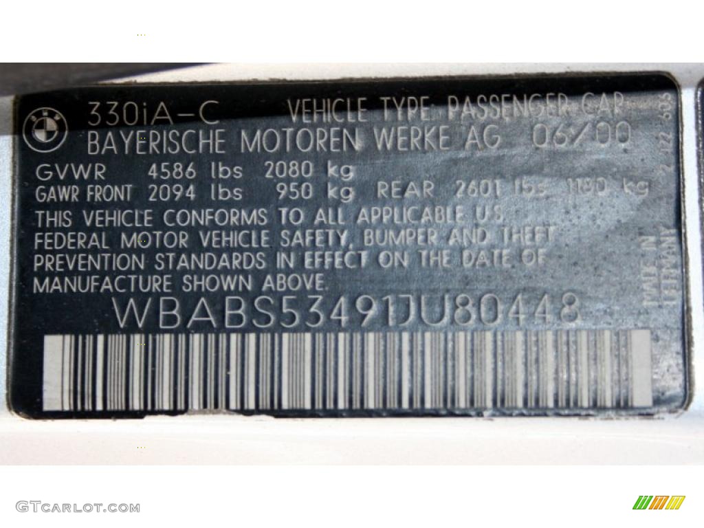 2001 3 Series 330i Convertible - Titanium Silver Metallic / Grey photo #93