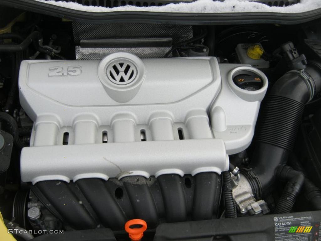2008 Volkswagen New Beetle S Coupe 2.5L DOHC 20V 5 Cylinder Engine Photo #41443187