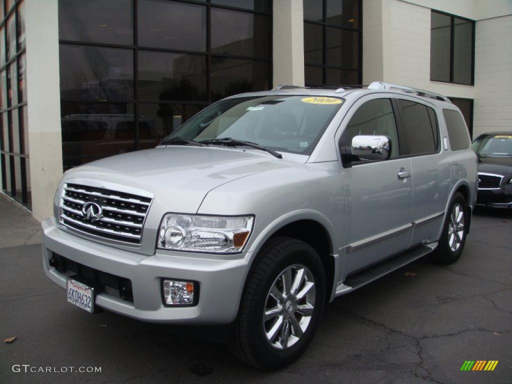 Silver Indulgence 2010 Infiniti QX 56 4WD Exterior Photo #41444071