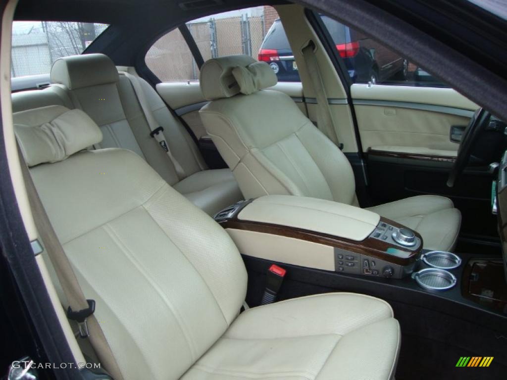 2006 7 Series 750i Sedan - Monaco Blue Metallic / Black/Cream Beige photo #10