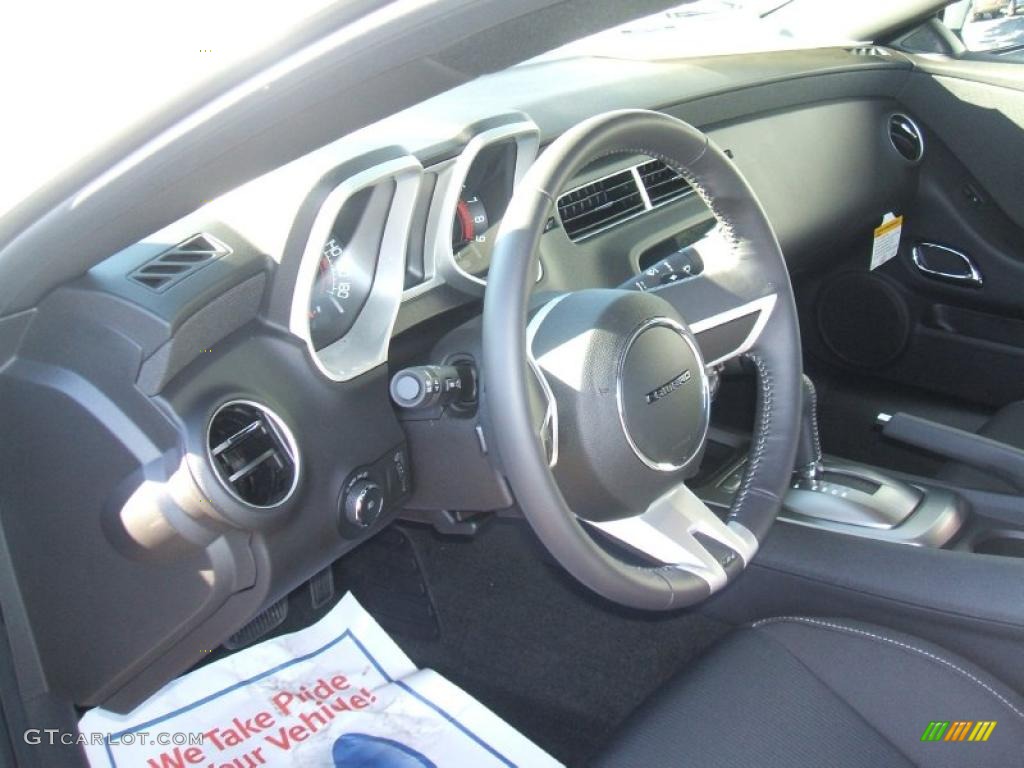 2011 Camaro SS Coupe - Cyber Gray Metallic / Black photo #10