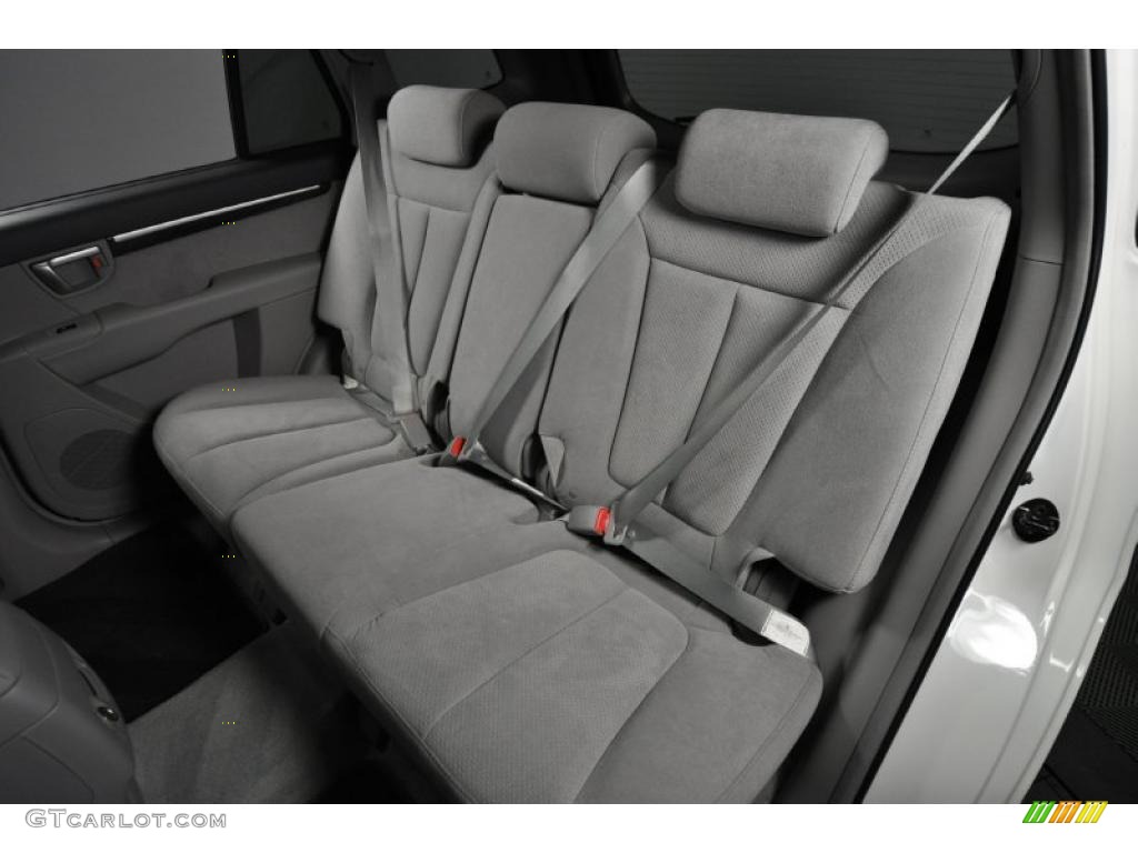 Gray Interior 2008 Hyundai Santa Fe SE 4WD Photo #41447263