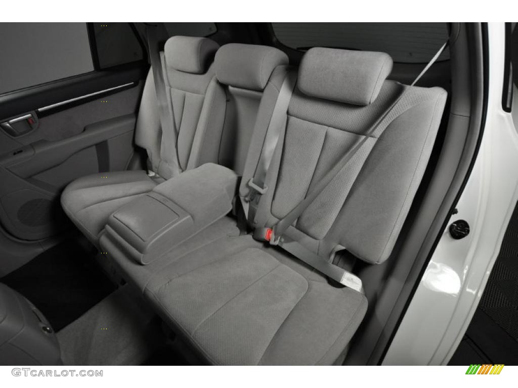 Gray Interior 2008 Hyundai Santa Fe SE 4WD Photo #41447279