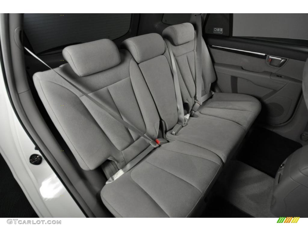 Gray Interior 2008 Hyundai Santa Fe SE 4WD Photo #41447371