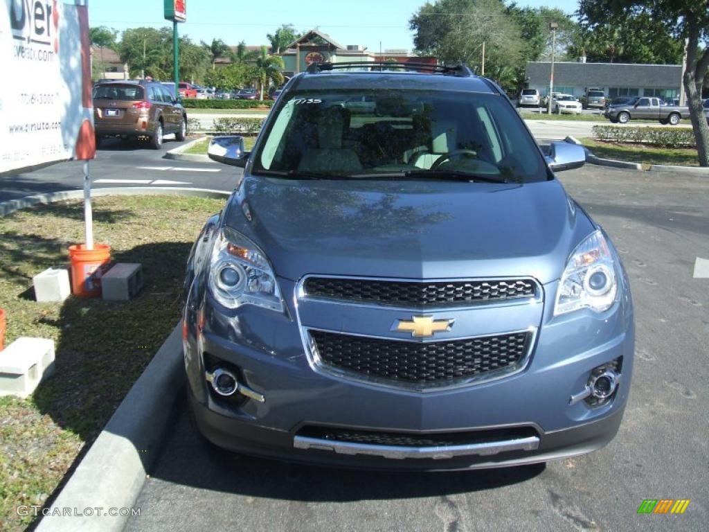 2011 Equinox LTZ - Twilight Blue Metallic / Light Titanium/Jet Black photo #2