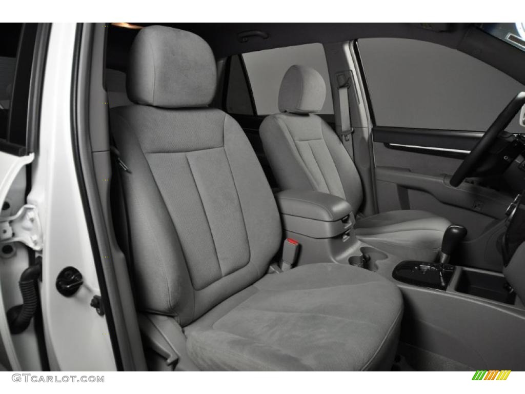 Gray Interior 2008 Hyundai Santa Fe SE 4WD Photo #41447443