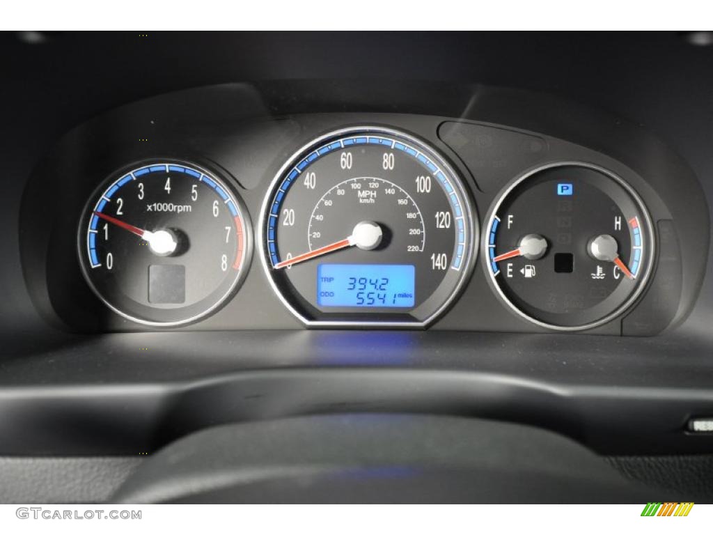 2008 Hyundai Santa Fe SE 4WD Gauges Photo #41447543