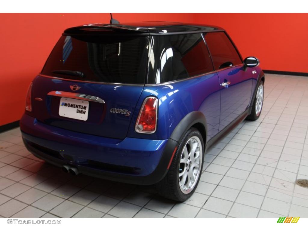 2005 Cooper S Hardtop - Hyper Blue Metallic / Space Grey/Panther Black photo #3