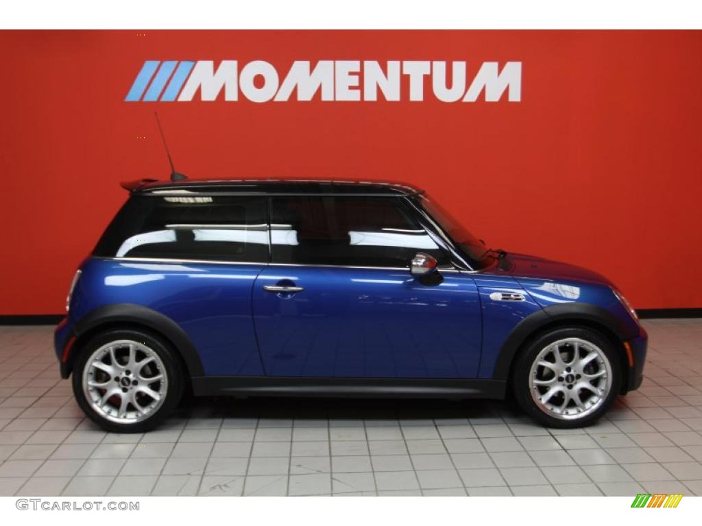 2005 Cooper S Hardtop - Hyper Blue Metallic / Space Grey/Panther Black photo #4