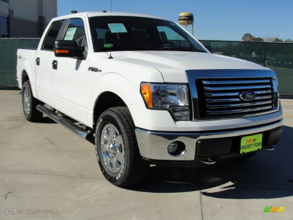 2010 F150 XLT SuperCrew 4x4 - Oxford White / Medium Stone photo #1