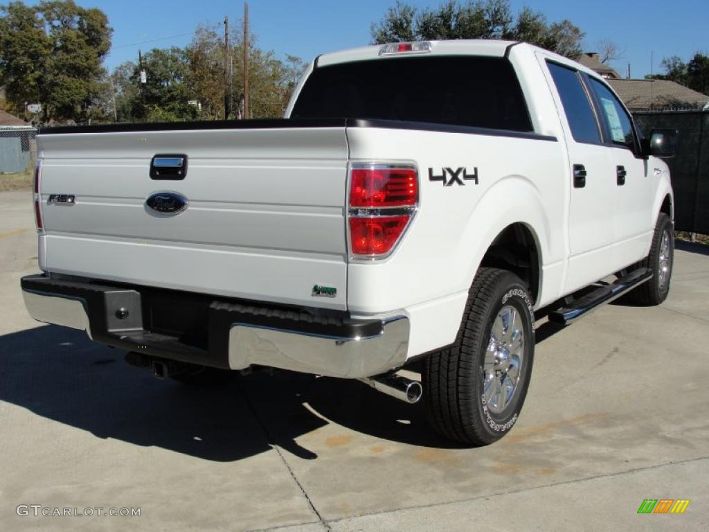 2010 F150 XLT SuperCrew 4x4 - Oxford White / Medium Stone photo #3