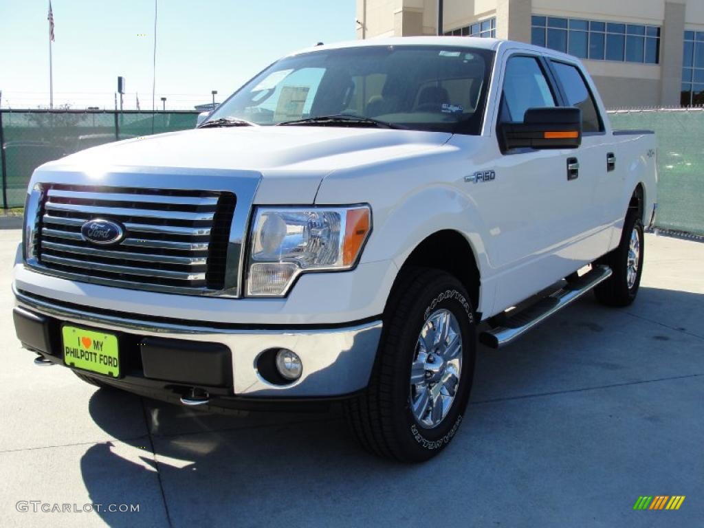 2010 F150 XLT SuperCrew 4x4 - Oxford White / Medium Stone photo #7