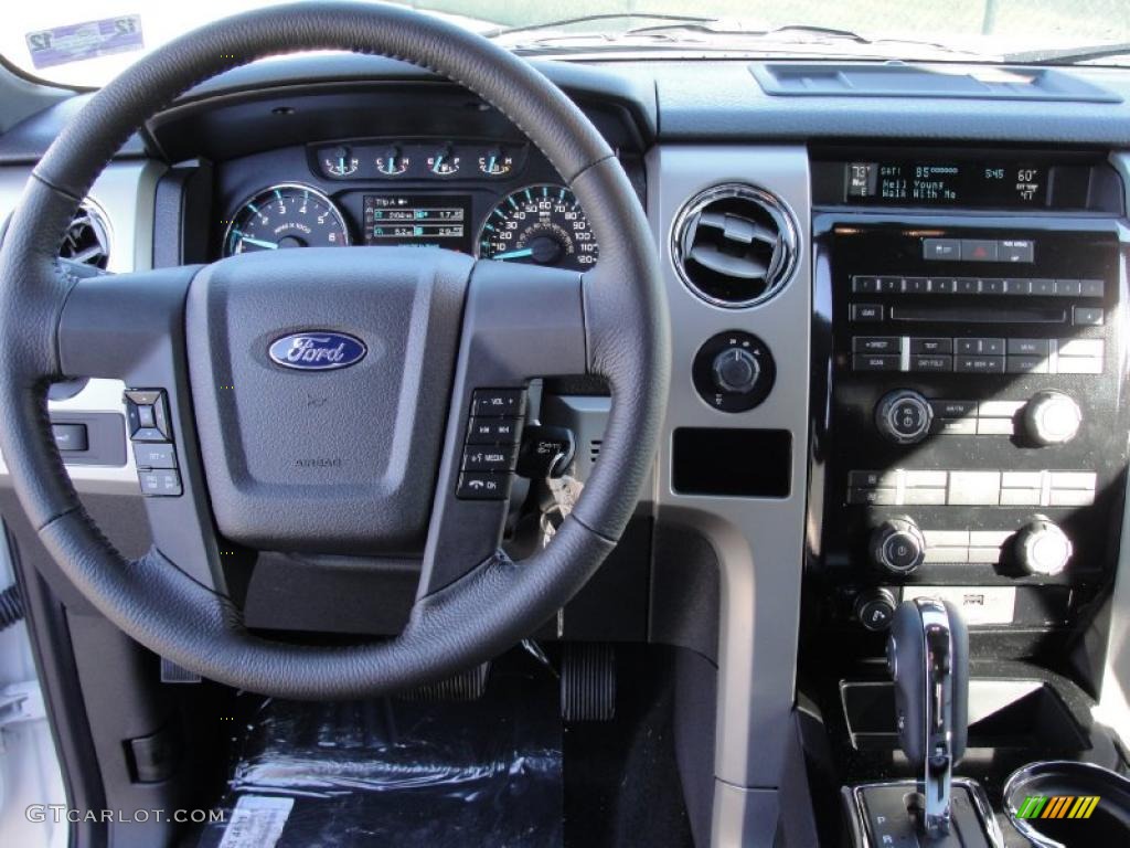 2011 Ford F150 FX4 SuperCrew 4x4 Black Dashboard Photo #41449691