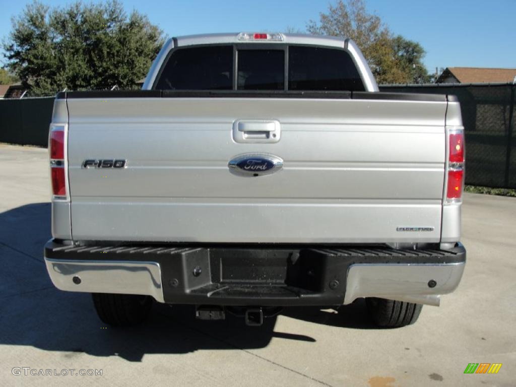 2011 F150 Lariat SuperCrew - Ingot Silver Metallic / Black photo #4