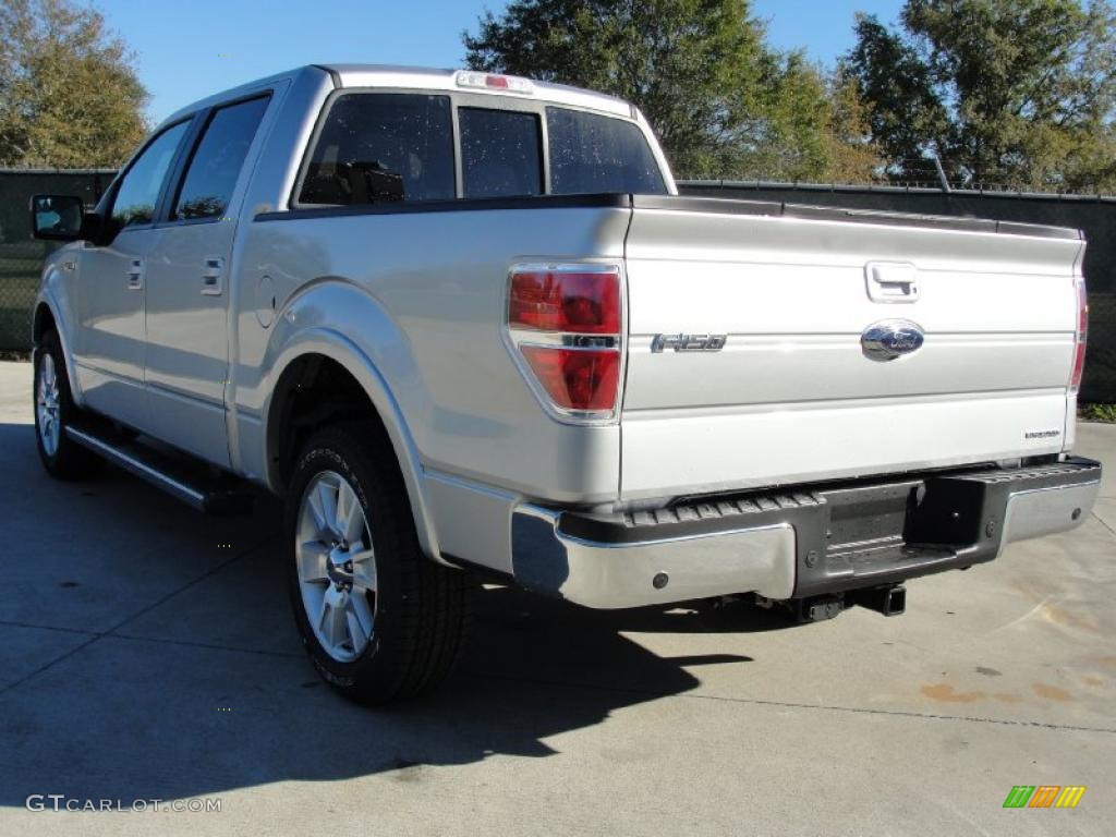 2011 F150 Lariat SuperCrew - Ingot Silver Metallic / Black photo #5