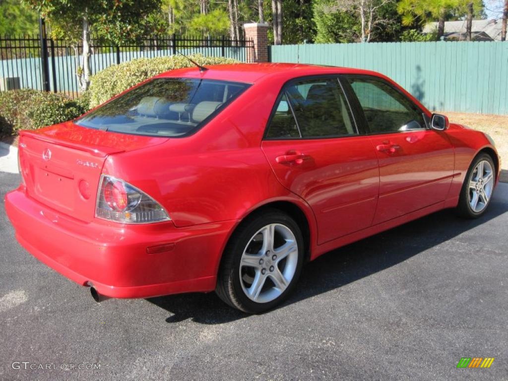 2005 IS 300 - Absolutely Red / Ivory photo #8