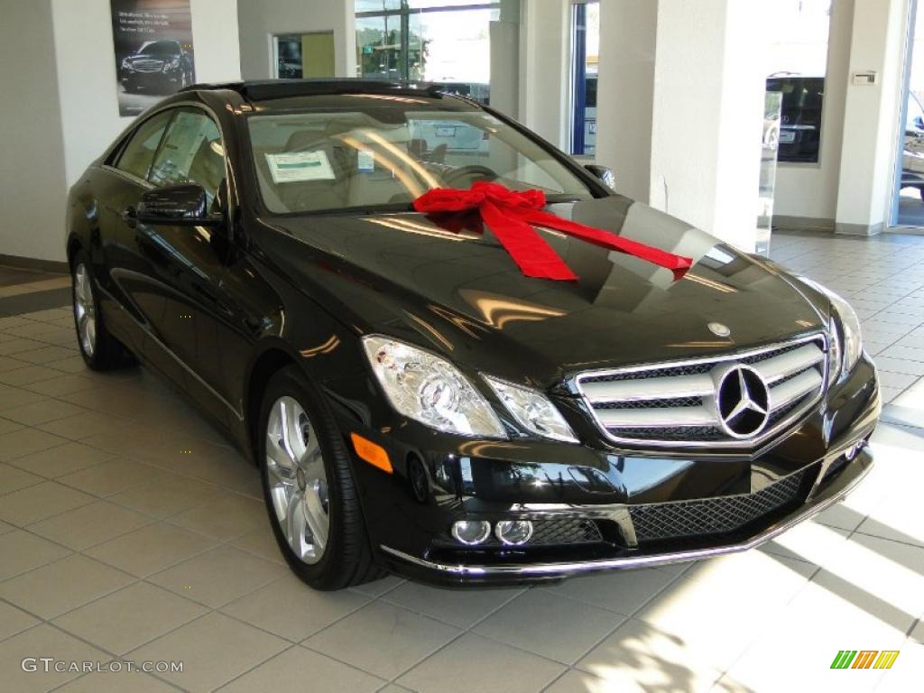 Black 2010 Mercedes-Benz E 350 Coupe Exterior Photo #41451011