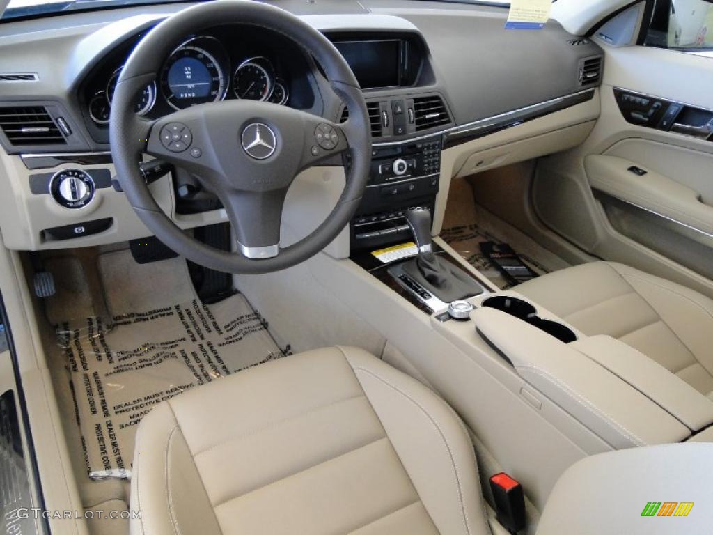 2010 Mercedes-Benz E 350 Coupe Almond Beige Dashboard Photo #41451099