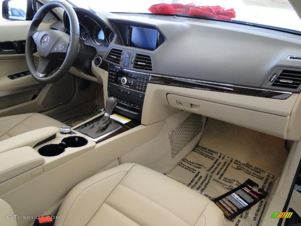 2010 Mercedes-Benz E 350 Coupe Almond Beige Dashboard Photo #41451107