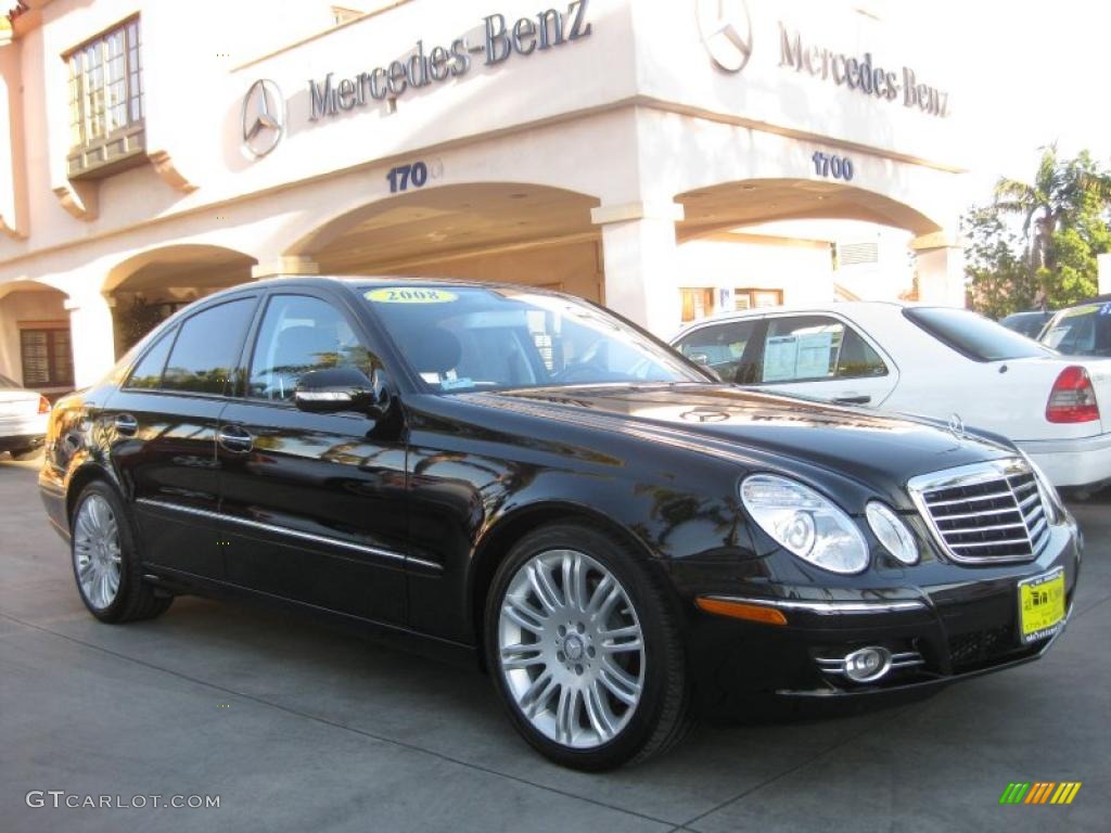 Black 2008 Mercedes-Benz E 350 Sedan Exterior Photo #41453715