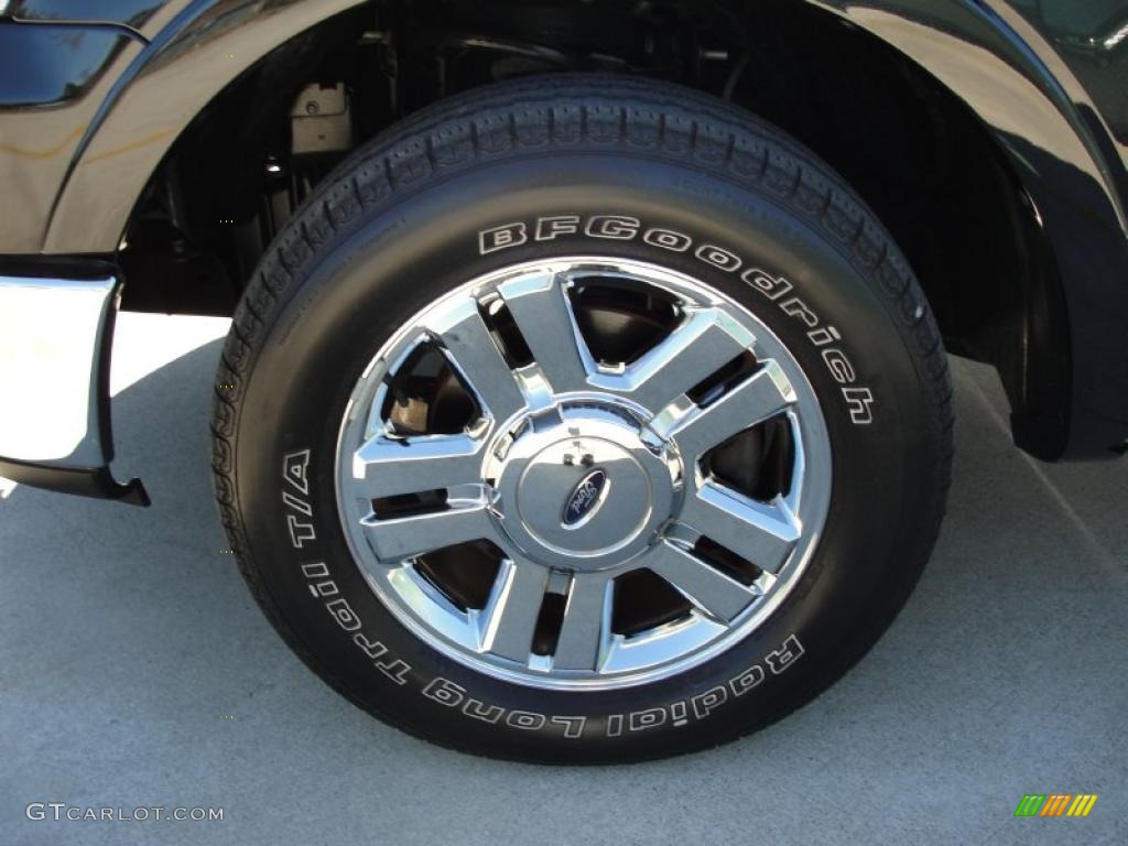 2007 F150 Lariat SuperCrew - Black / Black photo #13